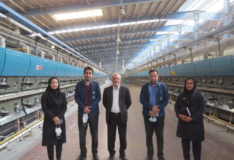 The head of Samt Yazd House visited Amin                  Tile Company